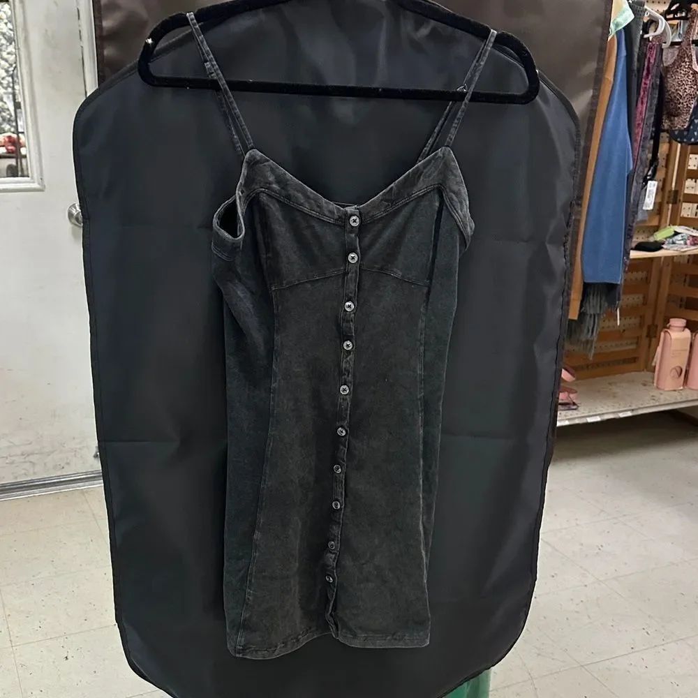 American Eagle Outfitters Dark Gray Mini Dress
